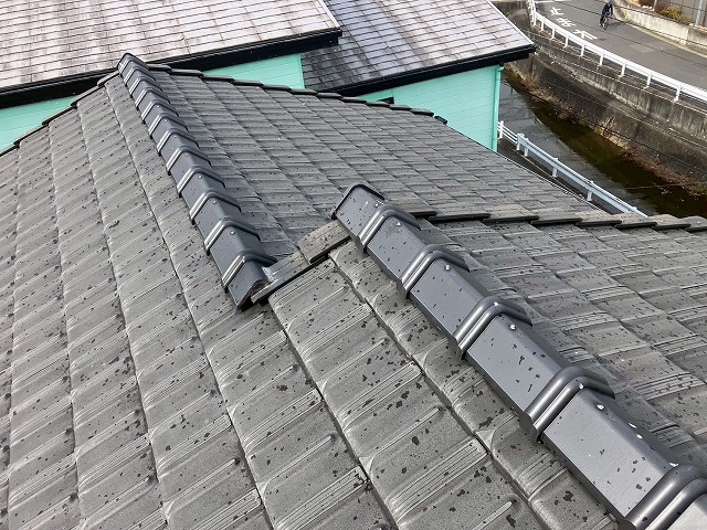 （作成完了）名古屋市守山区で平板瓦が使用された戸建て住宅屋根を点検、別のご依頼で相談をいただいたお客さまからのご依頼でした